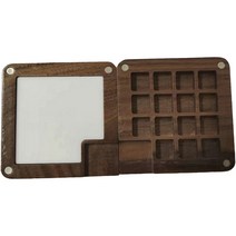 벨리안 휴대용 미니 원목 미술용 파렛트 7.5 x 7.5 cm, 15칸, 1개
