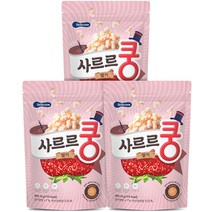베베쿡 사르르쿵 딸기 과자 23g, 3개, 딸기맛