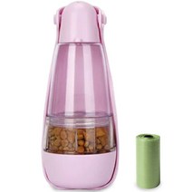 딩동펫 반려동물 6IN1 히든 휴대용 물병, 핑크, 1개