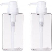 지앤와이 로션 펌프 공병 450ml, 2개, 투명