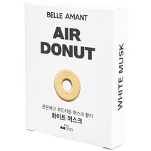 벨르아망 에어도넛 차량용 방향제 리필 화이트 머스크, 1개입, 1개