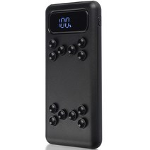 시크론 유무선 충전 보조배터리 10000mAh 40W 멀티단자, BPQ-188QPDB, 블랙