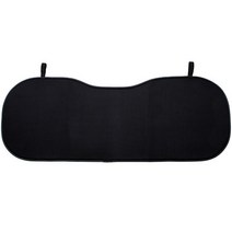 아리코 차량용 통기성 시트 뒷좌석 방석, 올블랙, 1개