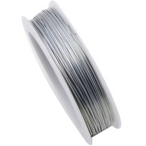 컬러 공예철사 0.3mmx50m, 34 실버, 1개