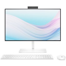 HP 일체형 PC Starry White HP All-in-One Desktop 24-ck0000kl (셀러론-J4025 60.5cm WIN11 Pro RAM 4GB NVMe 256GB) + 키보드 + 마우스, HP All-in-One 24 - ck0000kl, 기본형