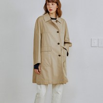TCFS 단색 면 코트 DLCO2C803