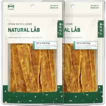 네츄럴랩 강아지 슬라이스 간식 100g, 연어 + 야채 혼합맛, 2개