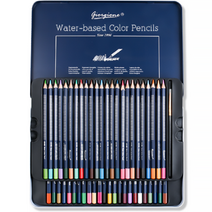 심플라인 전문가용 수성 컬러 색연필 틴케이스, 48색, 1개