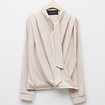 탱커스 여성용 페미닌 넥 리본 포인트 블라우스 TU3BL034L0