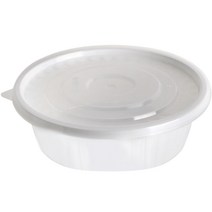 스완 일회용 배달 사출 195파이 용기 백색 특대 1800ml, 200개, 1개입