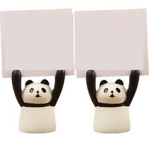 베러바이즈 캐릭터 메모 명함 메뉴판 가격표 꽂이 홀더 디스펜서 보관 거치대 판다 2p, 혼합색상