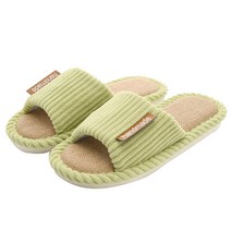 리빙트럭 래빗풋 핸드메이드 거실 실내화, 그린