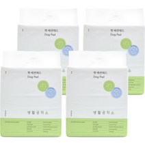생활공작소 강아지 배변패드 대형 20p, 20개입, 4개