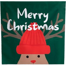 티나피크닉 귀여운 크리스마스 홈파티 루돌프 현수막, 혼합색상