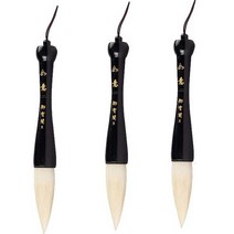 두껍고 부드러운 붓 12 양화두펜, 9.5cm, 3개