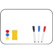 컴투더홈 양면 자석 미니 화이트 보드 세트 A4, 혼합색상