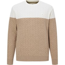 헤지스골프 WIND BLOCK 방풍 케이블 조직 라운드 스웨터