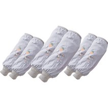 에덴스톨 여성용 작업용 방수 방유 딸기그림 미술 팔토시 양손 3세트, 그레이