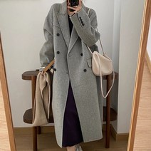 페이퍼먼츠 여성용 크리앙 오피스 모직 롱 코트 03436