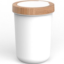 튤리 뱀부 원터치 휴지통 원형 5L, 1개, 화이트