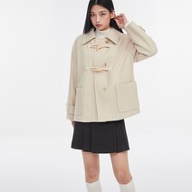 미쏘 여성용 숏 더플코트