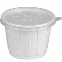 스완 국 찜 탕 도시락 일회용 배달용기 105파이 특대 백색 380ml, 100개입, 1개