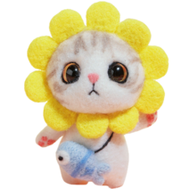 후니마켓 DIY 펠트 세트 고양이 14해바라기 차량용1, 혼합색상, 1세트