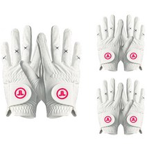 여성용 투썸 골프장갑 양손착용 3세트, 혼합색상