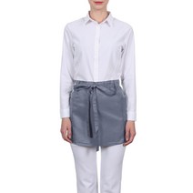 웰프런 빅포켓 숏 허리형 앞치마, 2개, 그레이