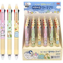 3000 레이지스타 지워지는 3색 중성펜, 24개, 레드심 + 블랙심