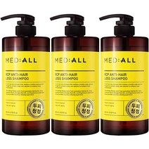 메디올 알시피 안티 헤어 로스 두피청정 샴푸 우디향, 3개, 800ml