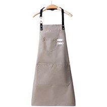 심플리앤 프리미엄 방수 앞치마, 베이지, 1개