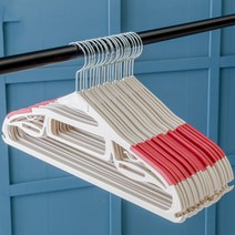 아임홈리빙 논슬립 회전형 지니 옷걸이, 레드, 30개