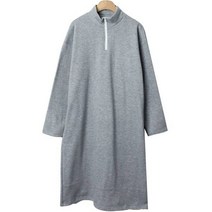 레프투 박시핏 하프집업 기모 롱 원피스 cpops8376k2b