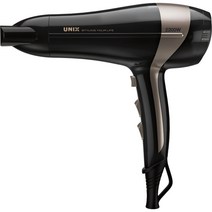 유닉스 음이온 3단 풍속 조절 고출력 헤어드라이어 2200W, 골드 + 블랙, UN-A1470N
