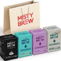 미스티브루 액상 커피스틱 750ml x 4종 선물세트 + 쇼핑백, 1세트