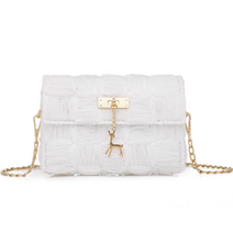 그물 공예 가방 뜨개질 DIY 키트, 화이트, 1개