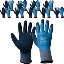 지엠지 방한 방수 웜그립 장갑 L2005W XL, 10개, 블루