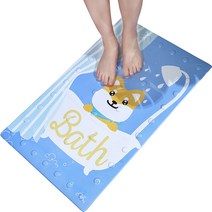 하이유니 욕실 미끄럼방지 건식 동물 발 매트 패드, 시바강아지, 1개