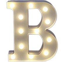 쿼르디 LED 숫자 이니셜 알파벳 무드등, B