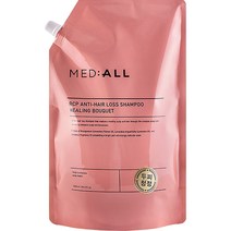 메디올 알시피 안티 헤어 로스 두피청정 샴푸 리필 파우치 힐링부케향, 1600ml, 1개