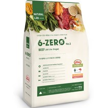 네츄럴랩 강아지 전연령 유기농 70% 6제로 PLUS 02 사료 소고기, 소, 1개, 6kg