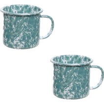 하코야 스플래쉬 에나멜 머그컵 350ml, 민트, 2개