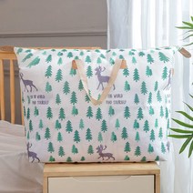 패브릭 이불가방 특대형 2p 이불파우치 이불정리 정리함 수납함 이불정리함 이불수납함 패브릭수납함, 트리, 2개