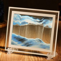 참리빙 모래멍 3D 액자, 흑백청
