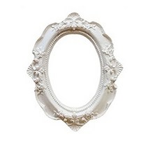 리앤베르 빈티지 소품 유럽 앤틱 포토테이블 미니 액자 10, 화이트