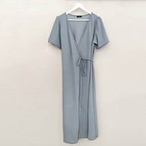 라라온 유티 반팔 랩원피스