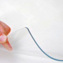 쾌청 PVC 모서리라운딩 데스크매트 1mm, 투명