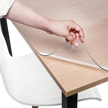 쾌청 유리대용 PVC 투명매트 모서리라운딩 2mm, 투명