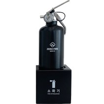 더스퀘어 ABC분말 2kg 소화기 철재 받침대 블랙, 750g, 1개